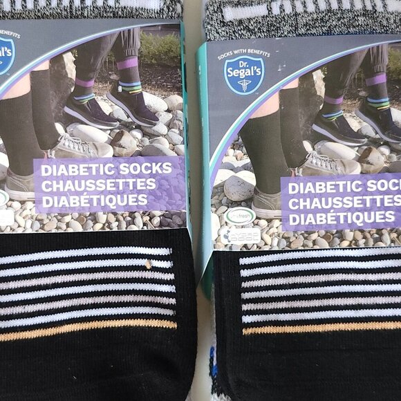 Dr. Segal's Diabetic Socks Medium/Large Unisex Two Pairs BNIP - Picture 3 of 4